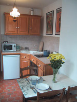 The kitchen in the Parisian Dream apartment